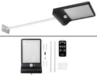 Світильник акумуляторний Neo Tools, 2000мАг, 450лм, 5Вт, живлення від сонячного світла, датчик руху, сутінків, 3 функції освітлення, пульт, IP65