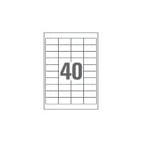 Этикетка самоклеющаяся UKRMARK 50х26 (40 на листе) с/кл (100листов) (RL-A4-40-W1)