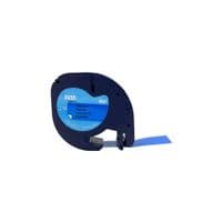 Етикетка самоклеюча UKRMARK D-91205-BK/BL, сумісна з DYMO 91205/S0721650, для серії LT. 12мм х 4м. black on синьому (D-91205-BK/BL)