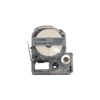Лента для принтера UKRMARK E-C4SBE, 12мм х 8м, black on matte silver, совместимая с LC4SBE (CELC4SBE)