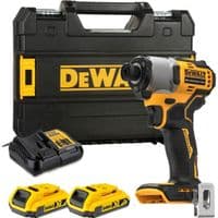 Шуруповерт DeWALT 18 В XR Li-lon, 2x2Ah, бесщеточный, 192 Нм, TSTAK (DCF840D2T)