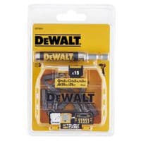 Набор бит DeWALT Torx, Philips, Pozidriv, Torx, PH2, PZ3, L=25 мм, 15 шт + магнитный держатель (DT71511)