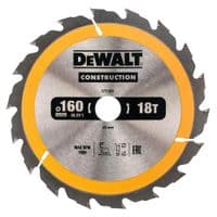 Диск пильний DeWALT СONSTRUCTION , 160 х 20 мм, 18 z, АВТ, 20 градусів (DT1931)