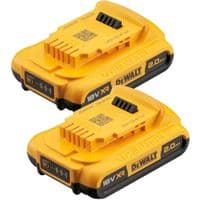 Аккумулятор к электроинструменту DeWALT 18 В XR Li-lon 2Ah, 2 шт., 0.8 кг (DCB183D2)