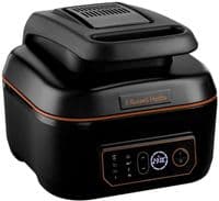 Мультипечь Russell Hobbs SatisFry Air & Grill, 1745Вт, чаша-5,5л, сенсорное управление, алюминий, пластик, черно-оранжевый