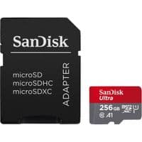 Карта пам'яті microSDXC, 256Gb, Class10 UHS-I Ultra A1, SanDisk, SD адаптер (SDSQUAC-256G-GN6MA)