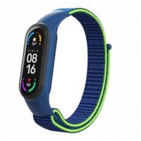Ремешок для фитнеса браслета Armorstandart нейлоновый для Xiaomi Mi Band 7/6/5/4 Blue/Green (ARM67844)