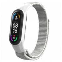 Ремешок для фитнеса браслета Armorstandart нейлоновый для Xiaomi Mi Band 7/6/5/4 White (ARM67840)