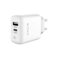 Зарядний пристрій AccLab AL-TC220 (1xUSB, 1xType-C) White (1283126556494)