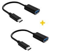 Переходник XoKo AC-230 USB-USB Type-C Черный 2шт (XK-AC230-BK2)
