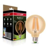 Лампочка Eurolamp G95 8W E27 2700K (LED-G95-08273(Amber))