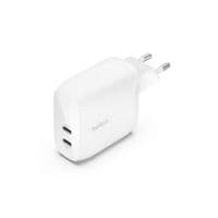 Зарядное устройство сетевое Belkin 60Вт 2хUSB-С PD PPS, белый