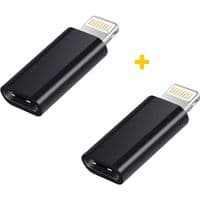 Адаптер XoKo AC-015 USB Type-C-Lightning Черный 2 шт. (СК-AC015-BK2)