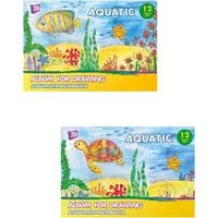 Альбом для малювання Cool For School на скобі Aquatic, 12 аркушів (CF60901-01)