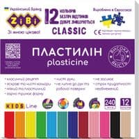Пластилин ZiBi Classic 12 цветов 240 г (ZB.6233)