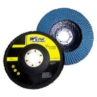 Круг зачистний Werk пелюстковий ЦИРКОНІЙ Р60, 125х22,2 Т27 (76092)