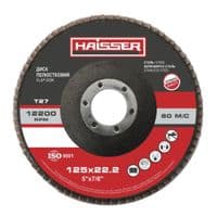 Круг зачистный HAISSER лепестковый плоский - 125х22,2 P100, Т27 (97091)
