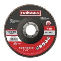 Круг зачистный HAISSER лепестковый плоский - 125х22,2 P40, Т27 (88863)