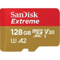 SanDisk Extreme microSDXC card for Mobile Gaming 128GB + 1 year RescuePRO Deluxe up to 190MB/s & 90MB/s Read/Write speeds A2 C10 V30 UHS-I U3, EAN: 619659188443