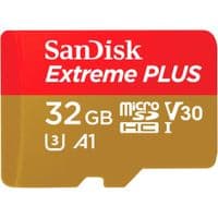 SanDisk Extreme PLUS microSDHC 32GB + SD Adapter + RescuePRO Deluxe 100MB/s A1 C10 V30 UHS-I U3, EAN: 619659155353