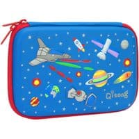 Пенал Cool For School з тисненням 1 відділення Блакитний (QT-5661-Blue)
