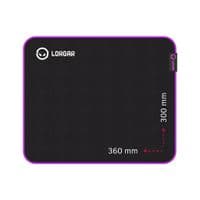 Lorgar Main 313, килимок для ігрової миші, високошвидкісна поверхня, фіолетова антиковзаюча гумова основа, розмір: 360 мм x 300 мм x 3 мм, вага 0,195 кг