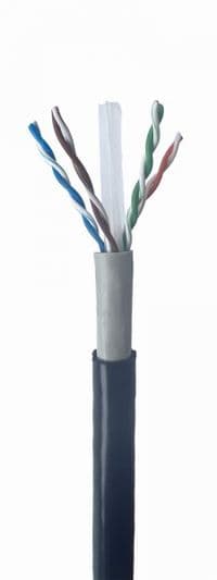 CAT6, одножильна, мідь, AWG23, неекранована, 305 м