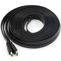 Кабель HDMI M-M, 5.0 м, V1.4, 4K 60Hz, плоский, черный
