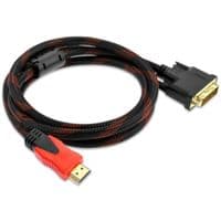 Кабель HDMI M-DVI 24M, 1.5 м, оплетка