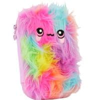 Пенал Cool For School 1 відділення з плюшем та аплікацією Веселка (CF6549-light)