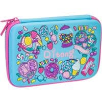 Пенал Cool For School 1 відділення з органайзером блакитний (QT-5627-Blue)