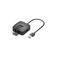 Хаб USB 3.0 -> 4xUSB 3.0 + MicroUSB черный Vention