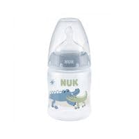 Бутылочка для кормления Nuk First Choice Plus Крокодилы 150 мл Синяя (3952401)