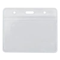 Бейдж Optima горизонтальний замок zip lock PVC, 108х70 мм (O45611)
