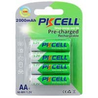 Аккумулятор PkCell AA R6 NiMH 2000mAh*4 (PC/AA2000-4B)
