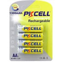 Аккумулятор PkCell AA R6 NiMH 1300mAh*4 (PC/AA1300-4BR)