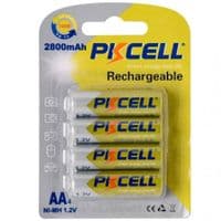 Аккумулятор PkCell AA R6 NiMH 2800mAh*4 (PC/AA2800-4B)