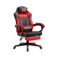 Крісло ігрове Defender Cruiser, 50мм, Клас 4, підніжка, Black/Red