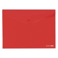 Папка конверт Economix В5 180 мкм прозрачная, фактура "глянец", красная (E31302-03)