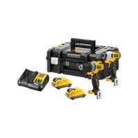 Набор электроинструментов DeWALT 2 ед. 12 В XR Li-lon, вес 5.1 кг, кейс TSTAK, 2 АКБ и ЗУ (DCK2110L2T)