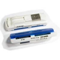 Картридер наружный Merlion CRD-7BL TF/Micro SD, USB2.0, Blue, OEM (CRD-7BL)