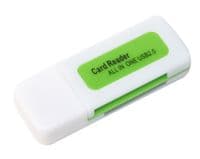 Card Reader внешний Merlion CRD-5GR, M2/microSD/SDHC, Green