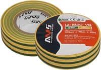 Изоляционная лента AMS 0,13*19мм*20м glossy yellow-green PVC IZ-1920 YG (AMSIZ-1920YG)