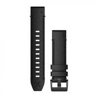 Ремінець до смарт-годинника Garmin MARQ, QuickFit 22m, Black Leather Strap (010-12738-19)