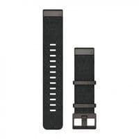 Ремінець до смарт-годинника Garmin MARQ, QuickFit 22m, Jacquard-weave Nylon Strap, Heathered Black (010-12738-03)