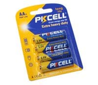 Батарейка AA (R6), солевая, PKCELL, 4 шт, 1.5V, Blister (R6P-4B)