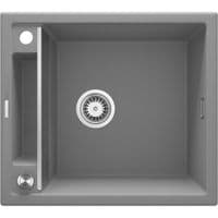 Мойка кухонная Deante Magnetic, гранит, квадрат, без крыла, 560х500х219мм, чаша – 1, врезная, серый