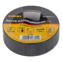 Ізоляційна стріч��а Sigma ПВХ чорна 0.13мм*19мм*10м (8413601)