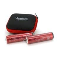 Аккумулятор 18650 Li-Ion Vapcell INR18650 M35 Protected, 3500mAh, 10A, 4.2 / 3.6 / 2.5V, Red