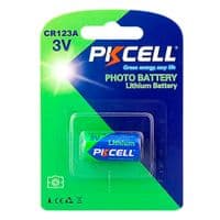 Батарейка литиевая PKCELL 3V CR123A Lithium Manganese Battery цена за блист, Q8 / 96